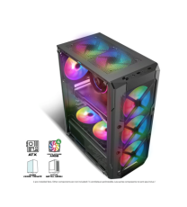 Boitier PC Spirit of Gamer REBEL XT DARK - ATX - 4 Fan - ARGB