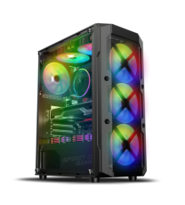 Boitier PC Spirit of Gamer REBEL XT DARK - ATX - 4 Fan - ARGB