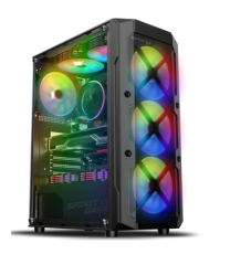 Boitier PC Spirit of Gamer REBEL XT DARK - ATX - 4 Fan - ARGB