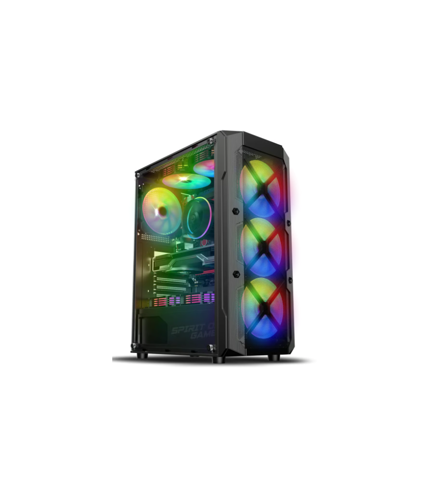 Boitier PC Spirit of Gamer REBEL XT DARK - ATX - 4 Fan - ARGB