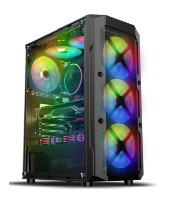 Boitier PC Spirit of Gamer REBEL XT DARK - ATX - 4 Fan - ARGB