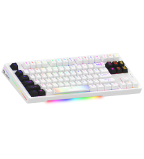 Clavier Gamer MÉCANIQUE AQIRYS ALUDRA TKL 100% ANTI-GHOSTING RGB Blanc