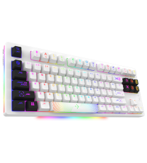 Clavier Gamer MÉCANIQUE AQIRYS ALUDRA TKL 100% ANTI-GHOSTING RGB Blanc