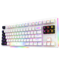 Clavier Gamer MÉCANIQUE AQIRYS ALUDRA TKL 100% ANTI-GHOSTING RGB Blanc