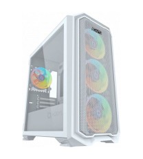 Boitier Gamer AQIRYS WEZEN Mini Tour MATX 4 FANS RGB - Blanc