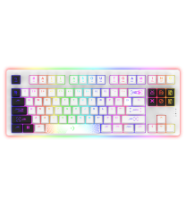 Clavier Gamer MÉCANIQUE AQIRYS ALUDRA TKL 100% ANTI-GHOSTING RGB Blanc