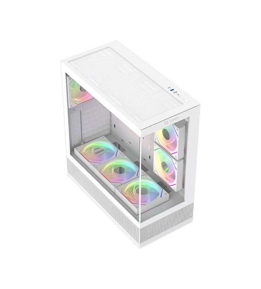 Boitier Gamer Moyen tour Aqirys ANTLIA - ATX - 6 Fans - ARGB White