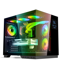 Boitier PC Spirit of Gamer Viper CRX DARK - ATX,mATX,ITX - LCD intégré - 6 Fan - ARGB