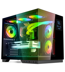 Boitier PC Spirit of Gamer Viper CRX DARK - ATX,mATX,ITX - LCD intégré - 6 Fan - ARGB