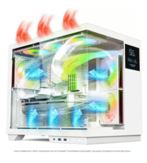 Boitier PC Spirit of Gamer VIPER CRX ARTIC - ATX,mATX,ITX - LCD intégré - 6 Fan - ARGB