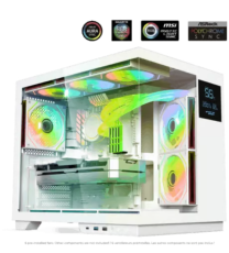 Boitier PC Spirit of Gamer VIPER CRX ARTIC - ATX,mATX,ITX - LCD intégré - 6 Fan - ARGB