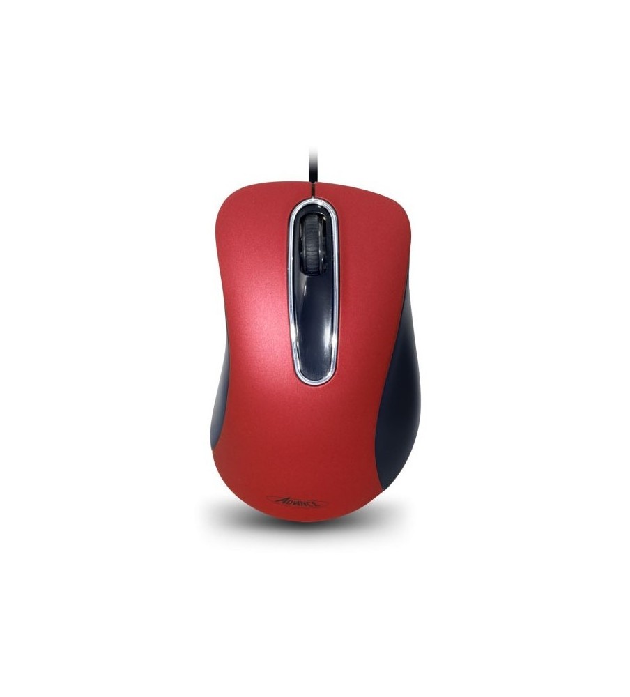 Souris Filaire ADVANCE 3D USB - Rouge