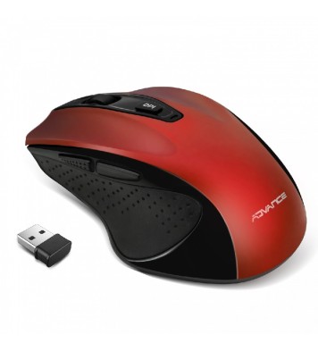 Souris Sans Fil ADVANCE Shape 6D- Rouge
