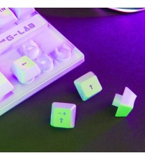 Clavier Filaire Gaming G-LAB KEYZ CAESIUM TKL - Blanc
