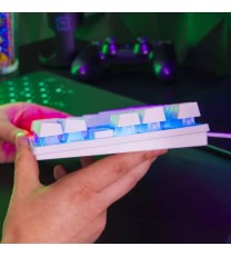 Clavier Filaire Gaming G-LAB KEYZ CAESIUM TKL - Blanc