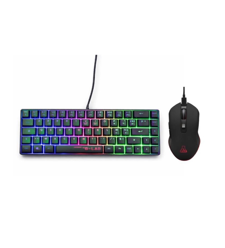 Ensemble Clavier et Souris Gaming G-Lab Combo HYDROGEN - Noir
