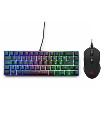 Ensemble Clavier et Souris Gaming G-Lab Combo HYDROGEN - Noir