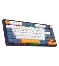 Clavier Gamer Sans Fil AQIRYS LIBERTAS RGB Switch bleu - Blanc