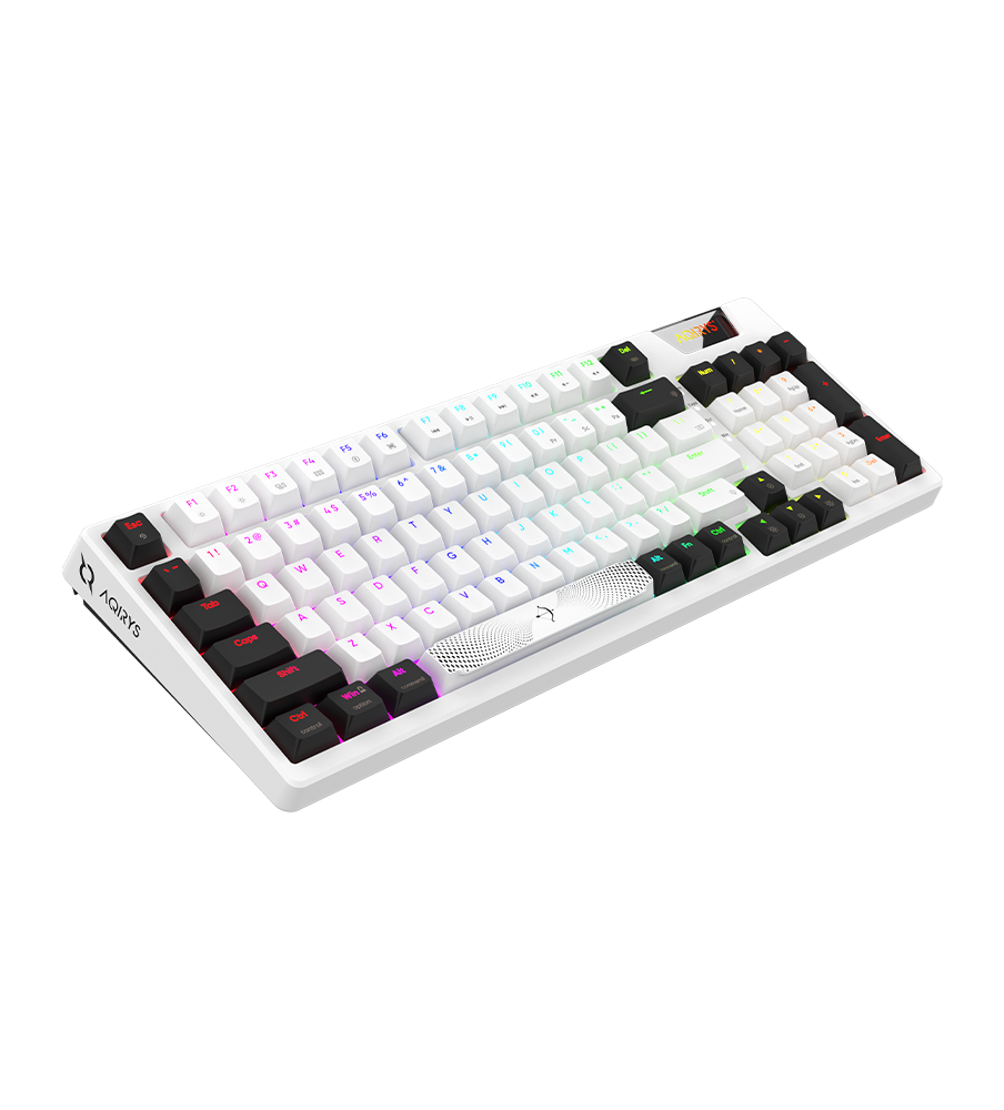 Clavier Mécanique AQIRYS ADARA, 100% Anti-ghosting, RGB -White