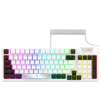 Clavier Mécanique AQIRYS ADARA, 100% Anti-ghosting, RGB -White