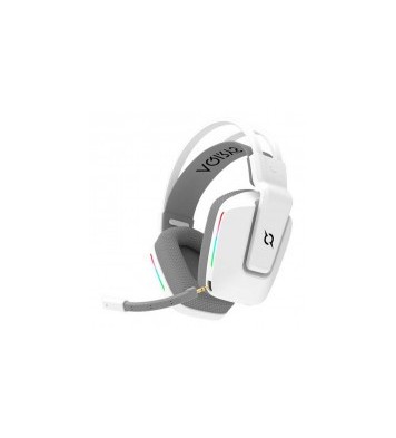 Micro Casque Gamer Sans Fil AQIRYS ALYA Stéréo 3D V2 - Blanc