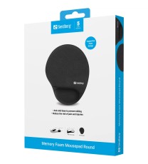 Tapis de Souris SANDBERG avec support de Poingnet - Noir