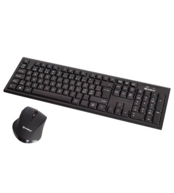 Ensemble Clavier et Souris Sans Fil SANDBERG 631-20 - Noir