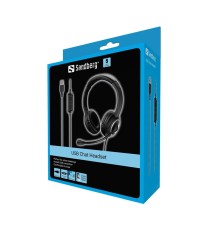 Micro Casque Filaire SANDBERG Chat 126-16 USB - Noir