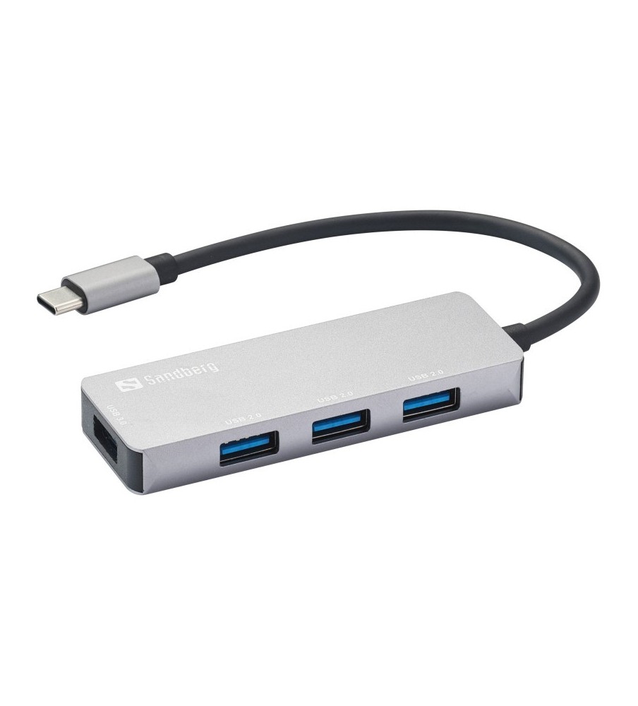 HUB USB-C SANDBERG  1 x USB 3.0 / 3 x USB 2.0 SAVER