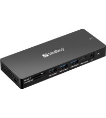 Station d'accueil Sandberg Pro USB Type-C 13 en 1 - Noir