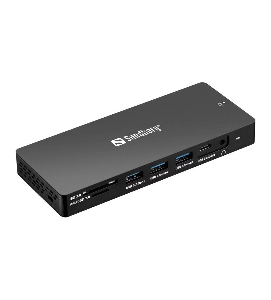 Station d'accueil Sandberg Pro USB Type-C 13 en 1 - Noir