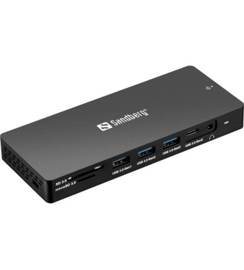 Station d'accueil Sandberg Pro USB Type-C 13 en 1 - Noir
