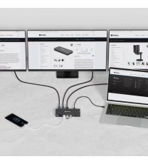 Station d'accueil Sandberg Pro USB Type-C 13 en 1 - Noir
