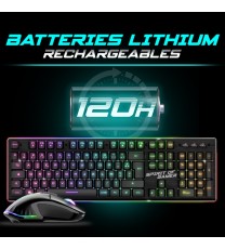 Ensemble Clavier et Souris Gamer SPIRIT OF GAMER ULTIMATE 600 - Noir