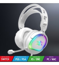 Micro Casque Gamer Filaire SPIRIT OF GAMER PRO H6 ARTIC RGB - Blanc