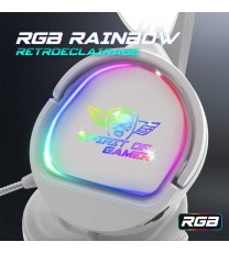 Micro Casque Gamer Filaire SPIRIT OF GAMER PRO H6 ARTIC RGB - Blanc
