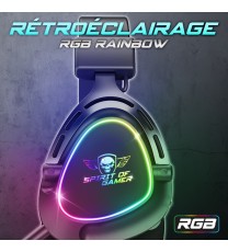 Micro Casque Spirit Of Gamer Elite H40 RGB Noir