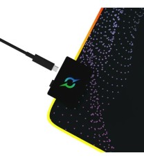 Tapis Souris Gamer AQIRYS ECLIPSE Moyen RVB - Noir