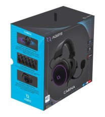 Micro Casque Filaire Gamer AQIRYS Carina RGB - Noir