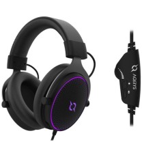 Micro Casque Filaire Gamer AQIRYS Carina RGB - Noir