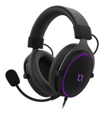 Micro Casque Filaire Gamer AQIRYS Carina RGB - Noir