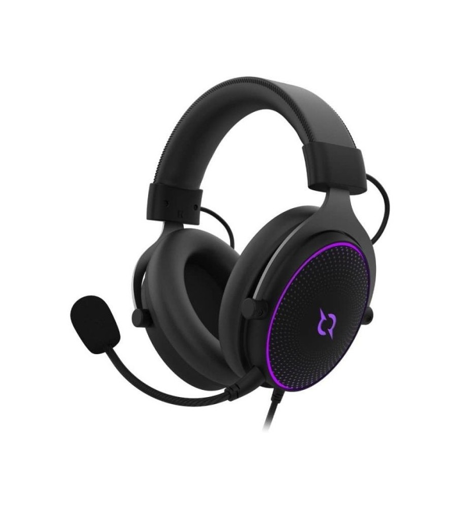 Micro Casque Filaire Gamer AQIRYS Carina RGB - Noir Micro Casque Filaire Gamer AQIRYS Carina RGB - Noir