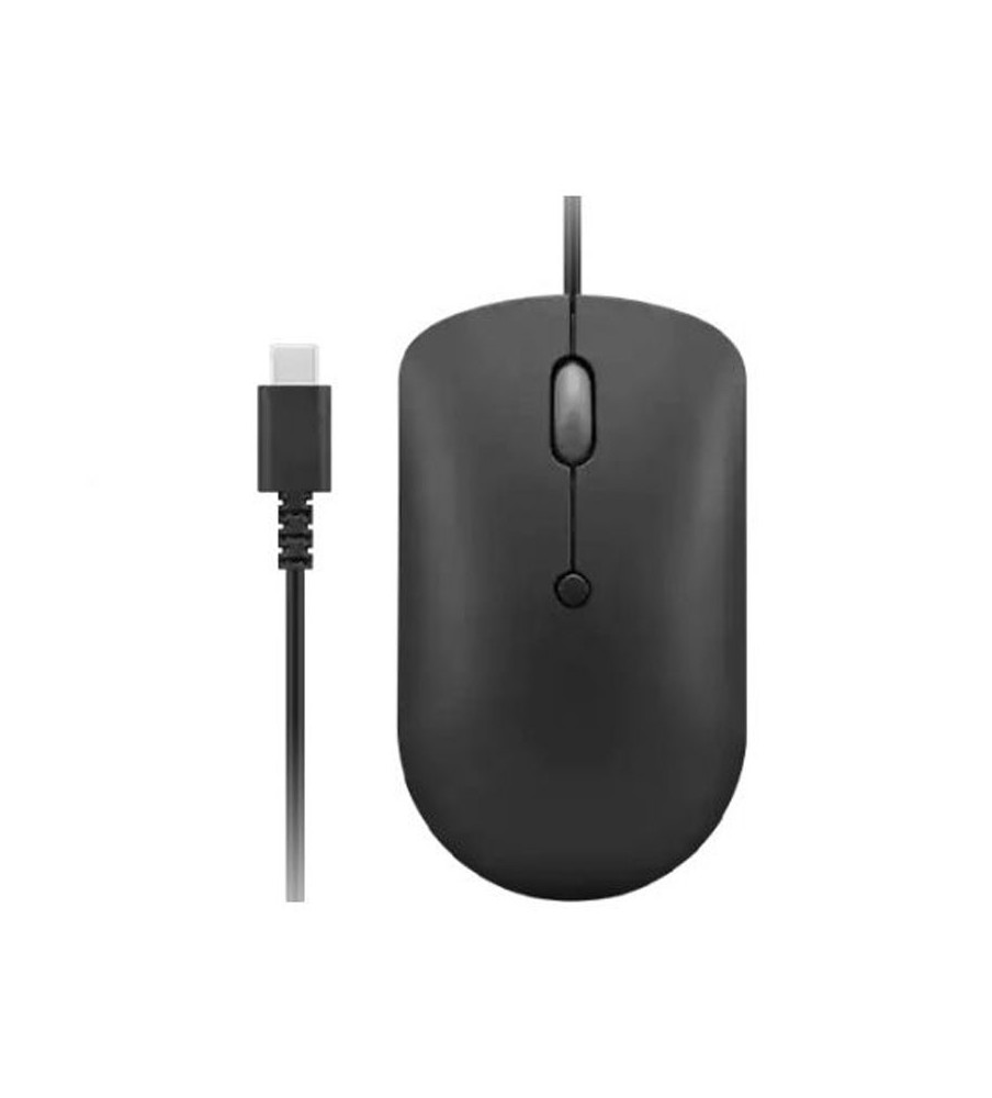 Souris Filaire LENOVO compacte 400 USB-C - Noir