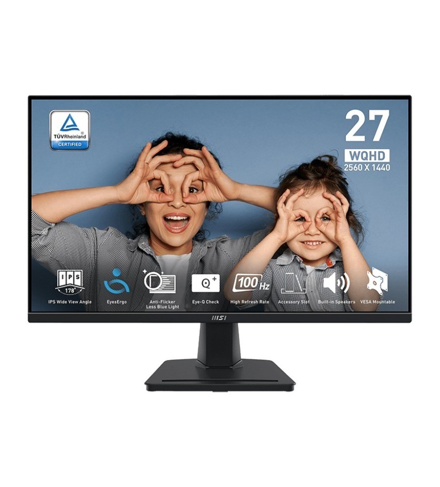 Ecran MSI PRO MP275Q 27'' WQHD IPS 100 Hz - Noir
