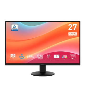 Ecran MSI PRO MP272L 27" Full HD IPS 100 Hz - Noir