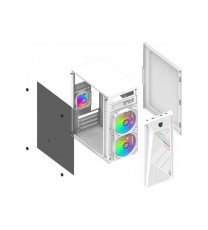 Boitier AQIRYS Bellatrix PRO RGB / Mini Tour / Blanc