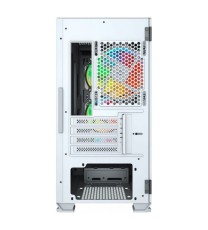 Boitier Gamer AQIRYS WEZEN Mini Tour MATX 4 FANS RGB - Blanc