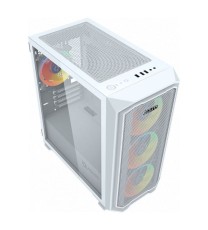 Boitier Gamer AQIRYS WEZEN Mini Tour MATX 4 FANS RGB - Blanc