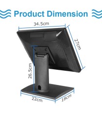 Système de point de vente (POS) AIO-1580 tout-en-un à écran tactile 15 pouces