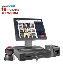 Système de point de vente (POS) AIO-1580 tout-en-un à écran tactile 15 pouces